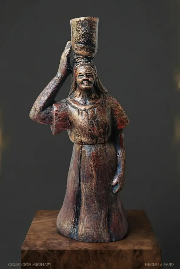 Pieza única - Cerámica con pintura al acrílico.